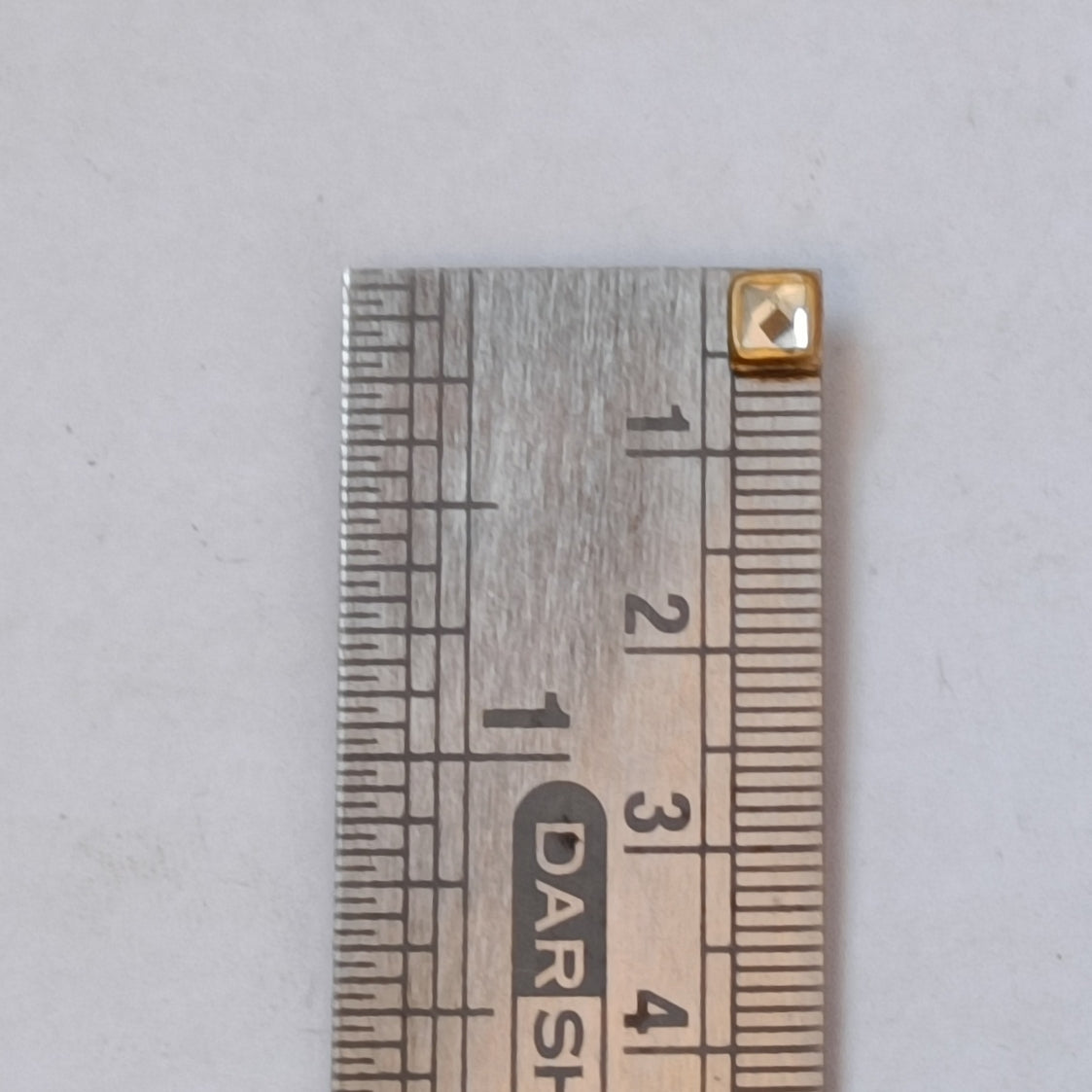 VDEAL BEADS kundan square shaped kundan pack of 800 pcs size=4X4mm with fabric glue