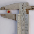 VDEAL BEADS stone round 400 pcs size = 10 mm red colour