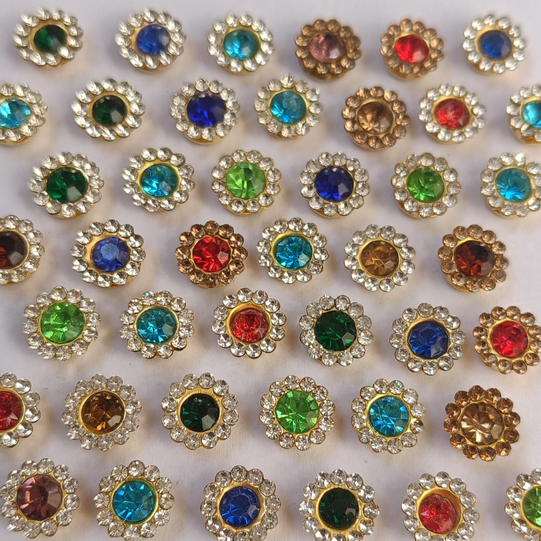 VDEAL BEADS stone round 400 pcs size = 10 mm multi colour
