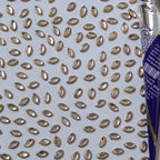 VDEAL BEADS kashti shaped kundan pack of 650 pcs size = 4x8 mm with fabric glue