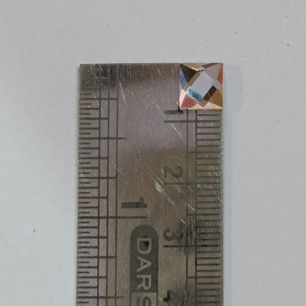 VDEAL BEADS kundan, 500pcs of 8x8mm square shaped kundan with fabric glue