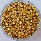 VDEAL BEADS 250pcs of golden ghungroo + 250pcs of silver ghungroo size: 8mm