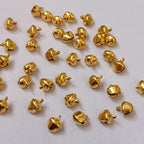 VDEAL BEADS 500pcs of golden ghungroo size: 8mm