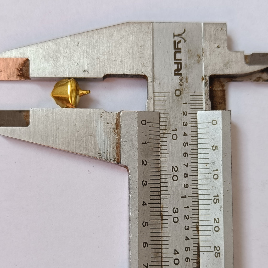 VDEAL BEADS 500pcs of golden ghungroo size: 8mm