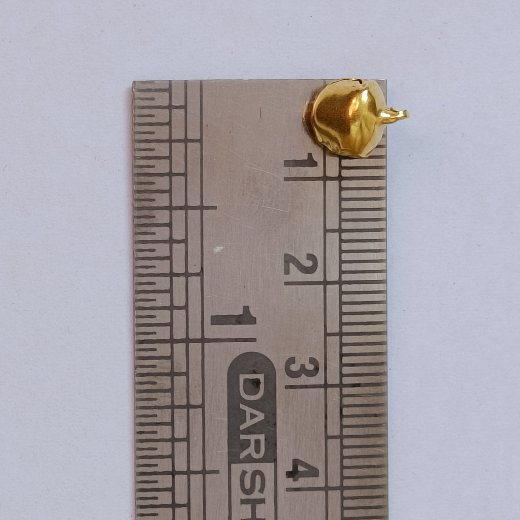 VDEAL BEADS 500pcs of golden ghungroo size: 8mm