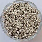 VDEAL BEADS 500pcs of silver ghungroo size: 8mm