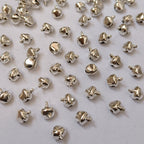 VDEAL BEADS 500pcs of silver ghungroo size: 8mm