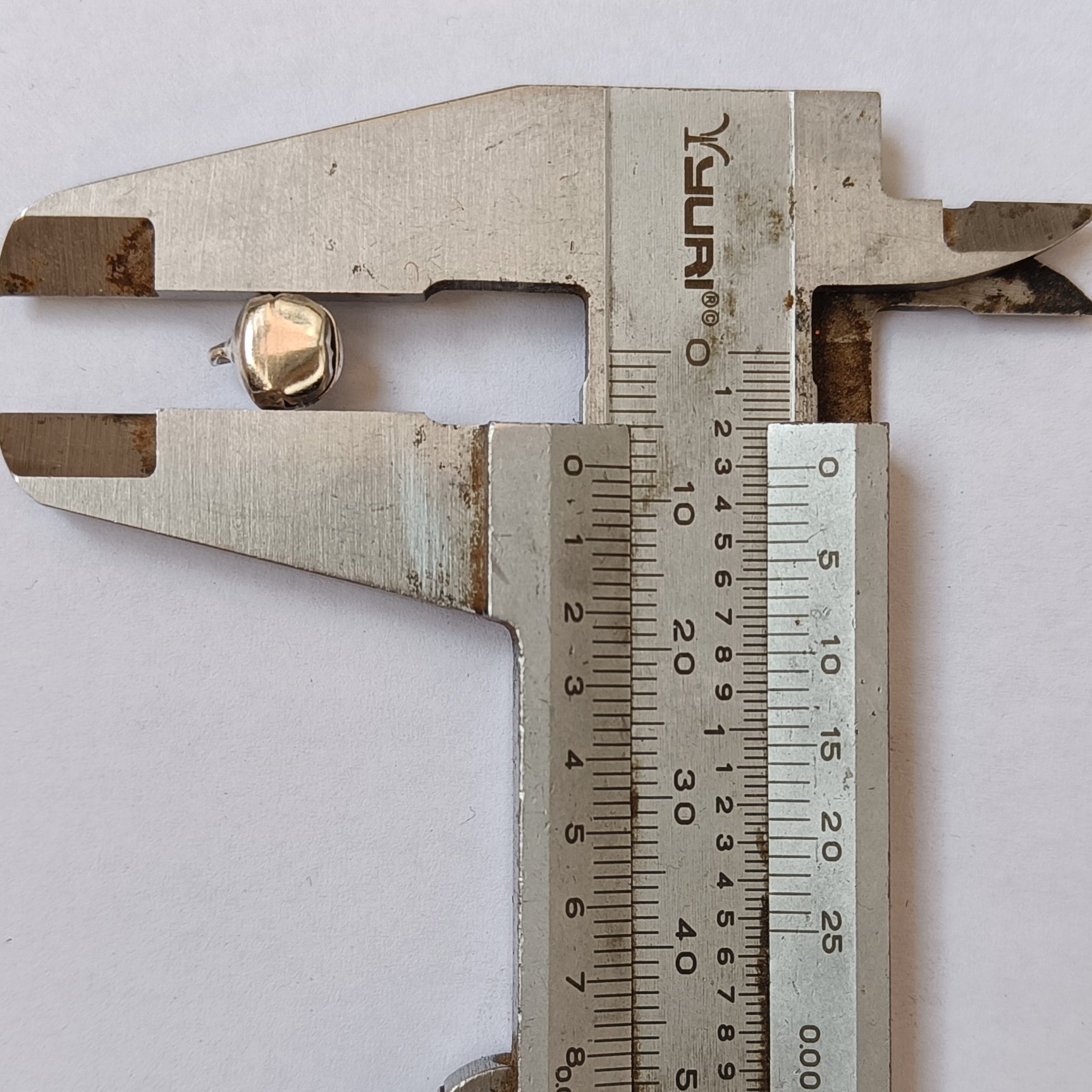 VDEAL BEADS 500pcs of silver ghungroo size: 8mm