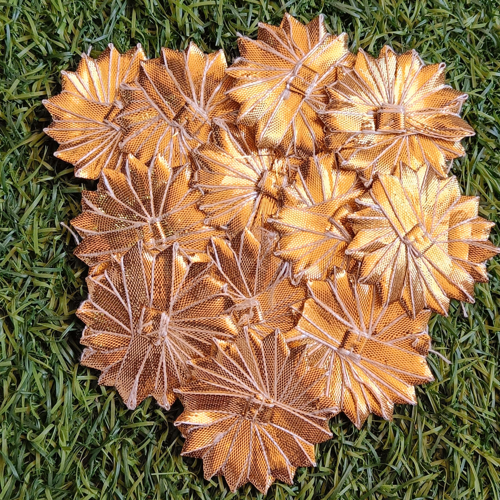 VDEAL gota phool, 50pcs of 50mm (5cm) round gota patti flower, gota patti phool