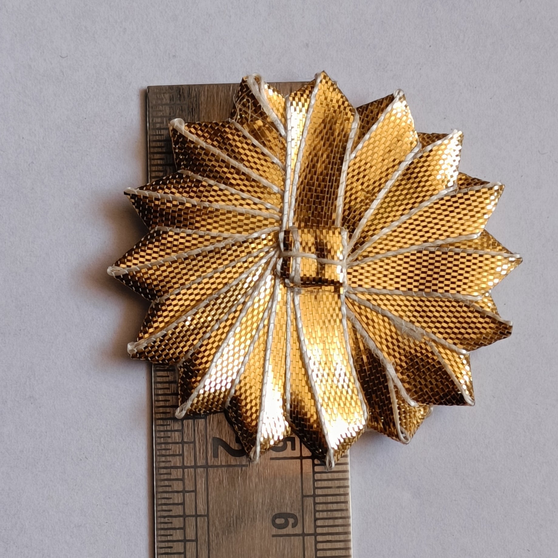 VDEAL gota phool, 50pcs of 50mm (5cm) round gota patti flower, gota patti phool