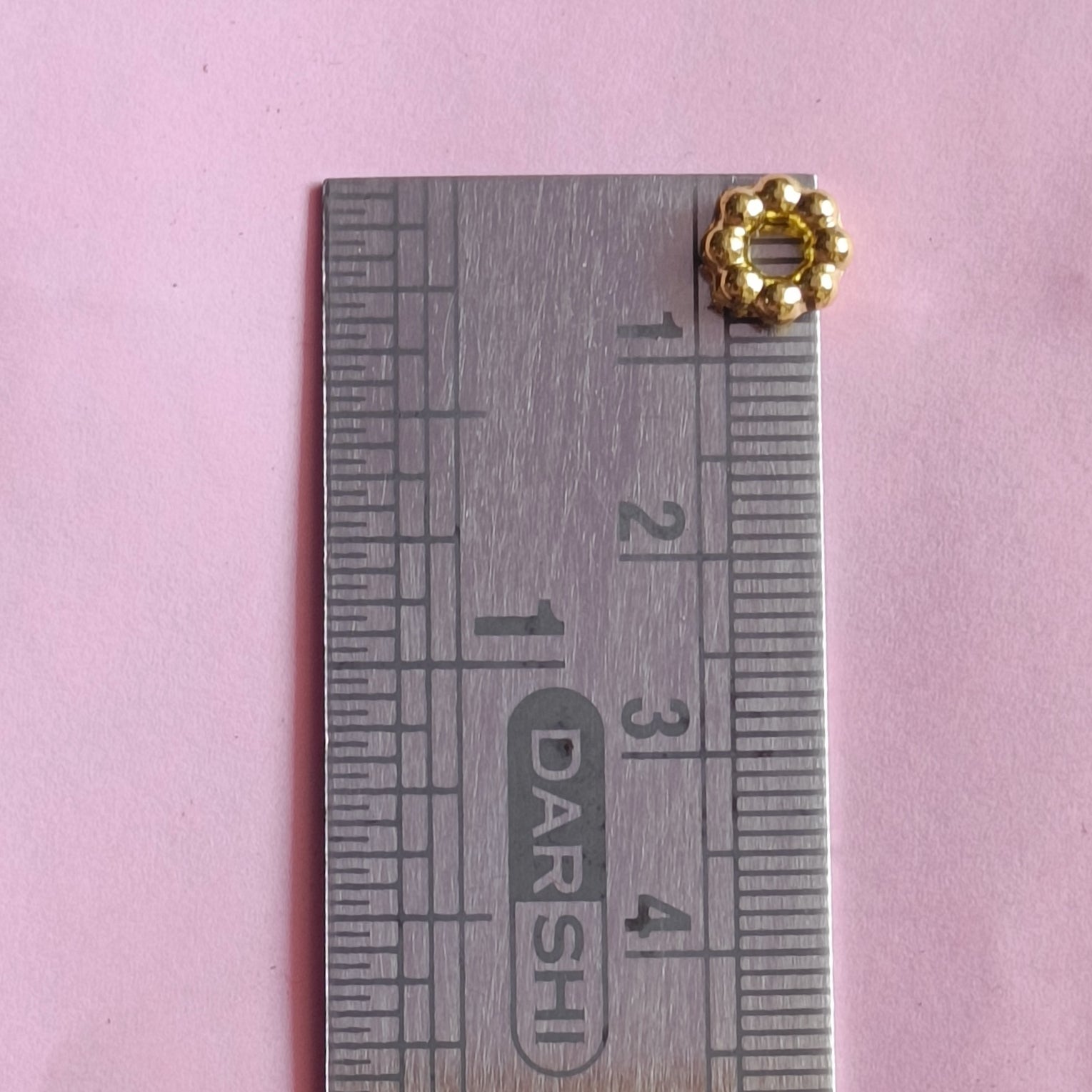 VDEAL BEADS, 1700pcs of 8mm golden noori beads, golden chakri, flower shaped beads