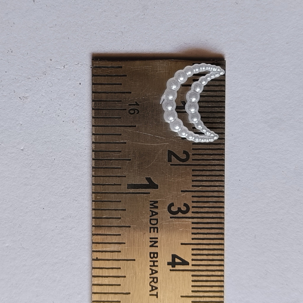 vdealbeads, 900 pcs of 11x15mm moon shaped pearl beads, pearl beads, moon shaped beads