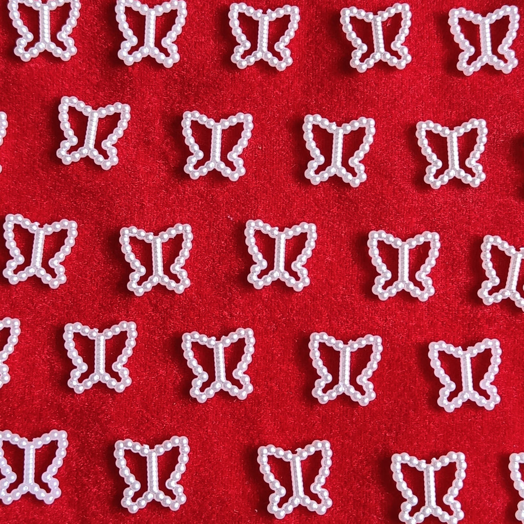 vdeal beads, 650pcs of 14mm buterfly shaped pearl beads, pearl beads, buterfly shaped beads