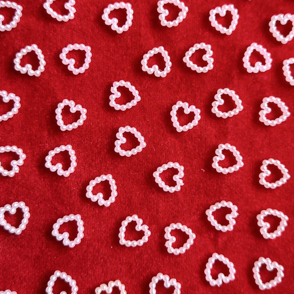 vdeal beads, 1250pcs of 10mm heart shaped beads, heat beads, hollow pearl beads, pearl beads