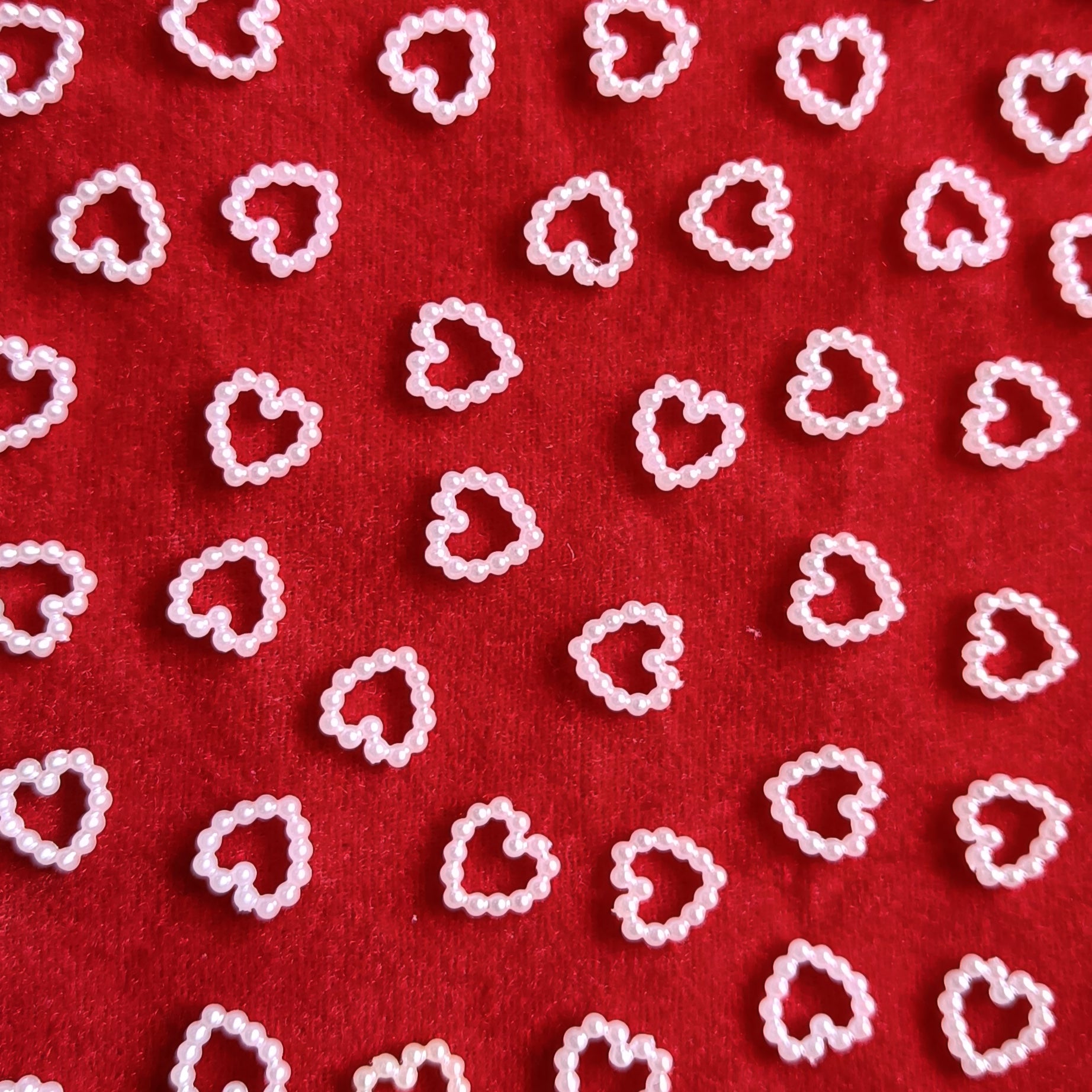 vdeal beads, 1250pcs of 10mm heart shaped beads, heat beads, hollow pearl beads, pearl beads