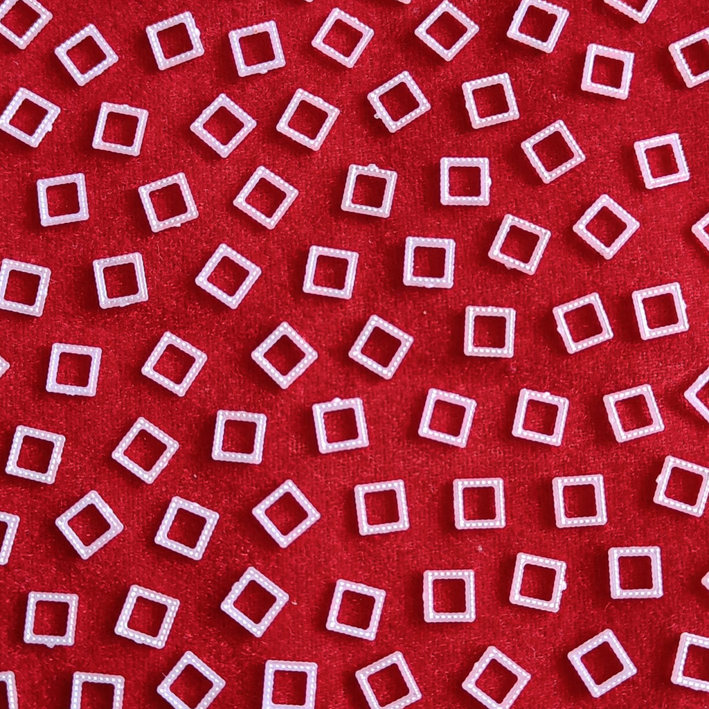 VDEAL BEADS, 4000PCS OF 6X6MM PEARL SQUARE BEADS, PEARL BEADS, PEARL CHOKI,