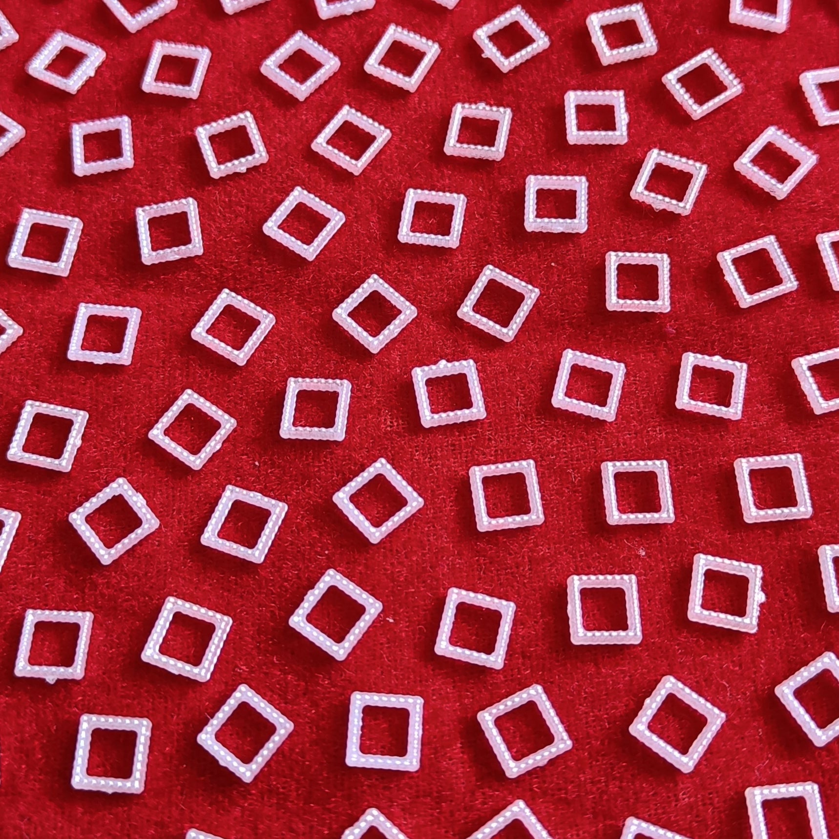 VDEAL BEADS, 4000PCS OF 6X6MM PEARL SQUARE BEADS, PEARL BEADS, PEARL CHOKI,