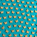 VDEAL BEADS 300pcs of 8mm buterfly shaped stone motif with FABRIC GLUE