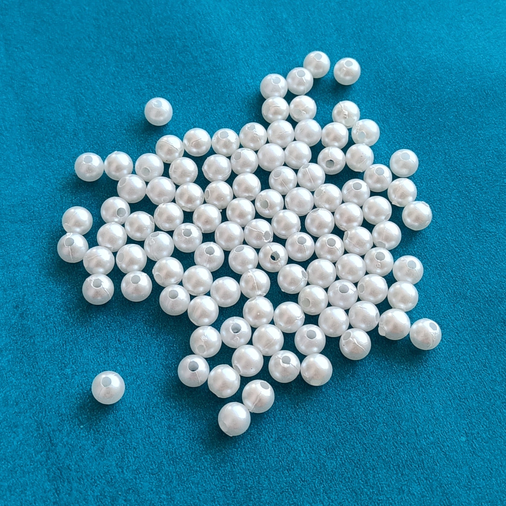 6mm Pearl Beads – Pack of 2400 pcs | VDEAL Craft Supplies