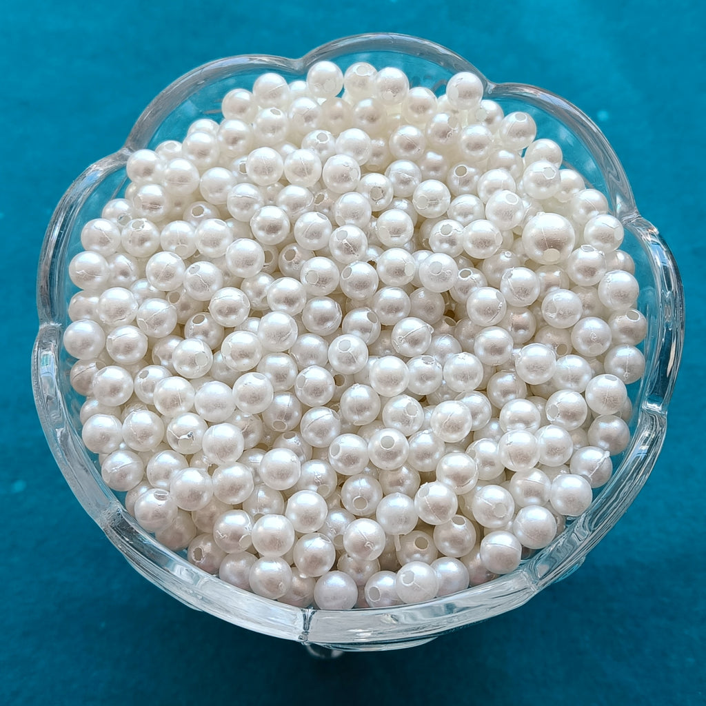6mm Pearl Beads – Pack of 2400 pcs | VDEAL Craft Supplies