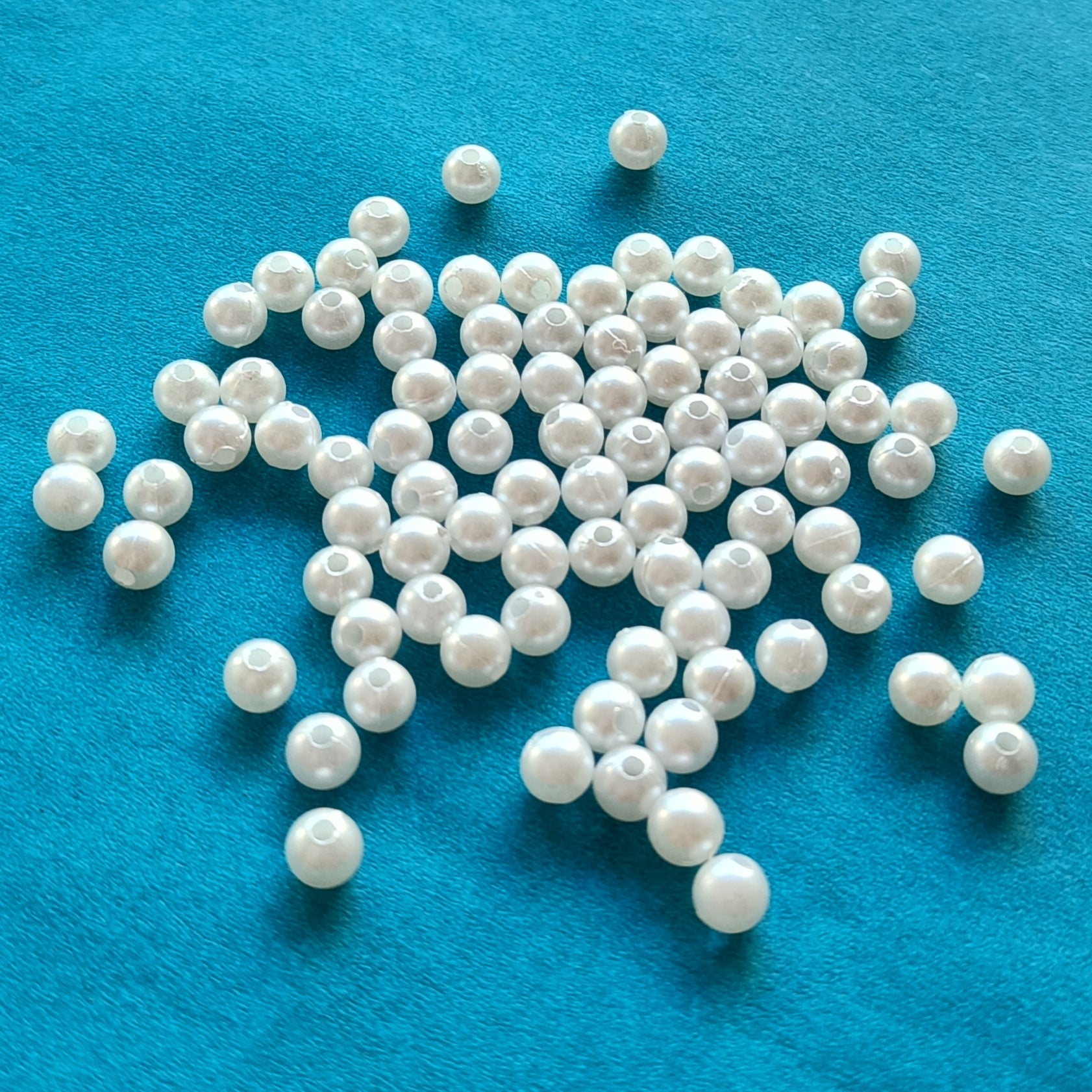 6mm Pearl Beads – Pack of 2400 pcs | VDEAL Craft Supplies