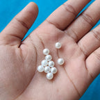VDEAL BEADS | 6mm Pearl Beads – Pack of 7000 Pcs | White Round Loose Beads for Jewelry Making, Craft & DIY Projects