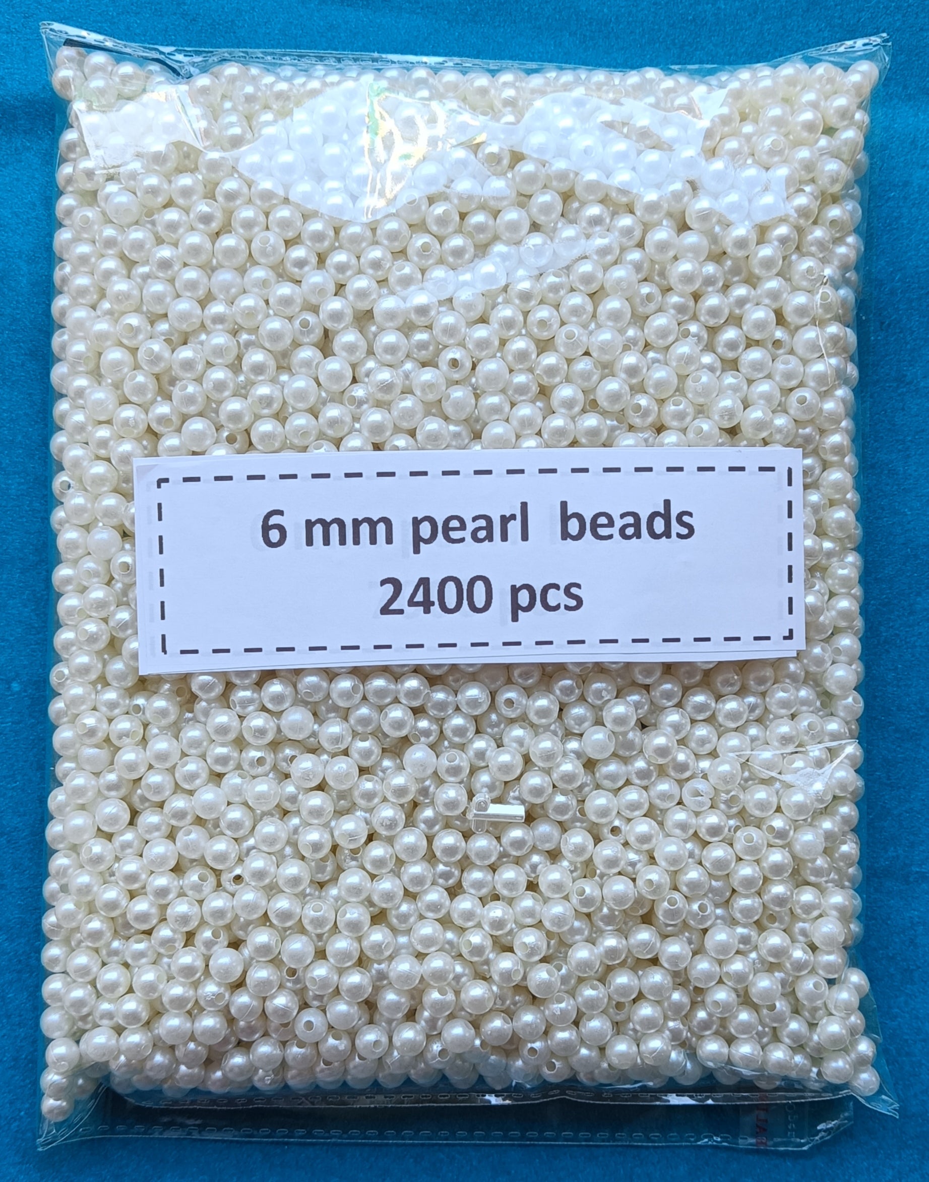 6mm Pearl Beads – Pack of 2400 pcs | VDEAL Craft Supplies