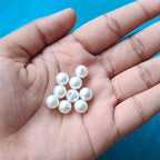 VDEAL beads 8mm Pearl Beads – Pack of 1000 Pcs | White Round Loose Beads for Jewelry Making, Crafts & DIY