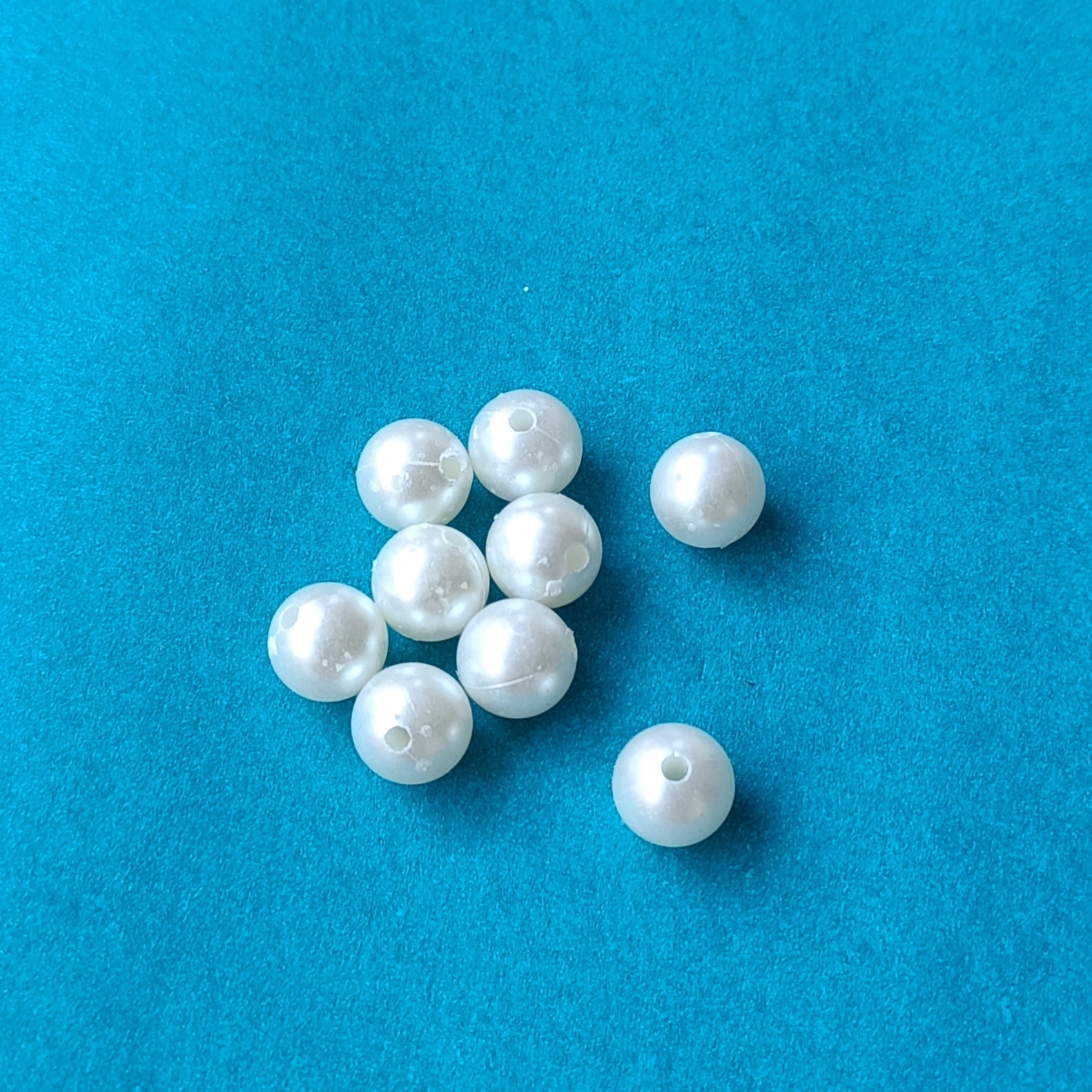 VDEAL ONLINE 10mm Pearl Beads – Pack of 1500 Pcs | Large White Beads for Jewelry, Craft & Wedding Décor