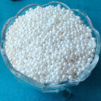 VDEAL 4mm Pearl Beads – 12000 Pcs | White Round Beads Bulk pack