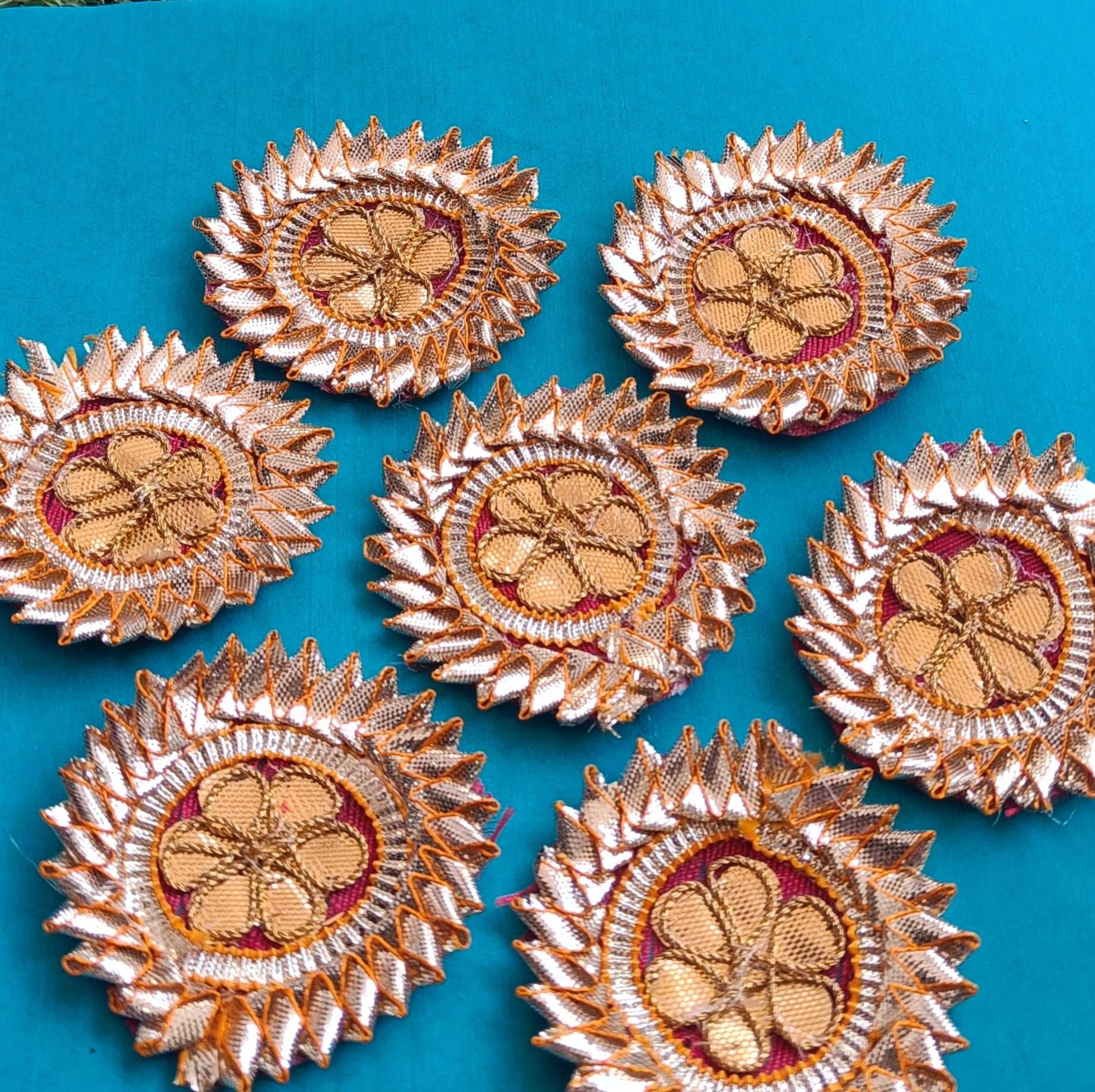 VDEAL LACE patch, 10pcs of gota patch, size:55mm (approx), buti, gota lace buti,