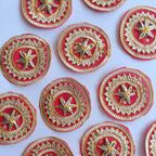 VDEAL patch, 10pcs of gota patch, size:62mm (approx), buti, gota lace buti,