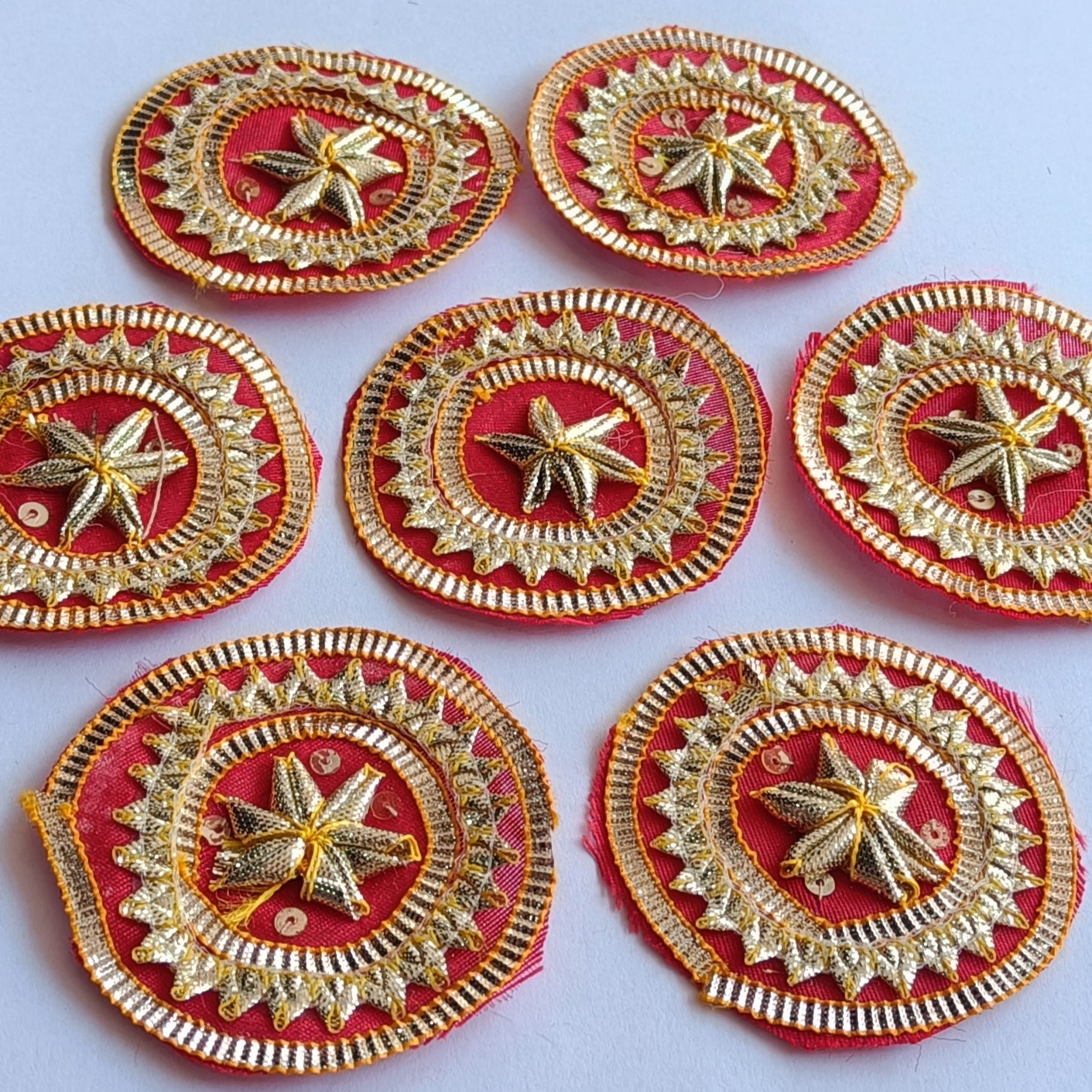VDEAL patch, 10pcs of gota patch, size:62mm (approx), buti, gota lace buti,