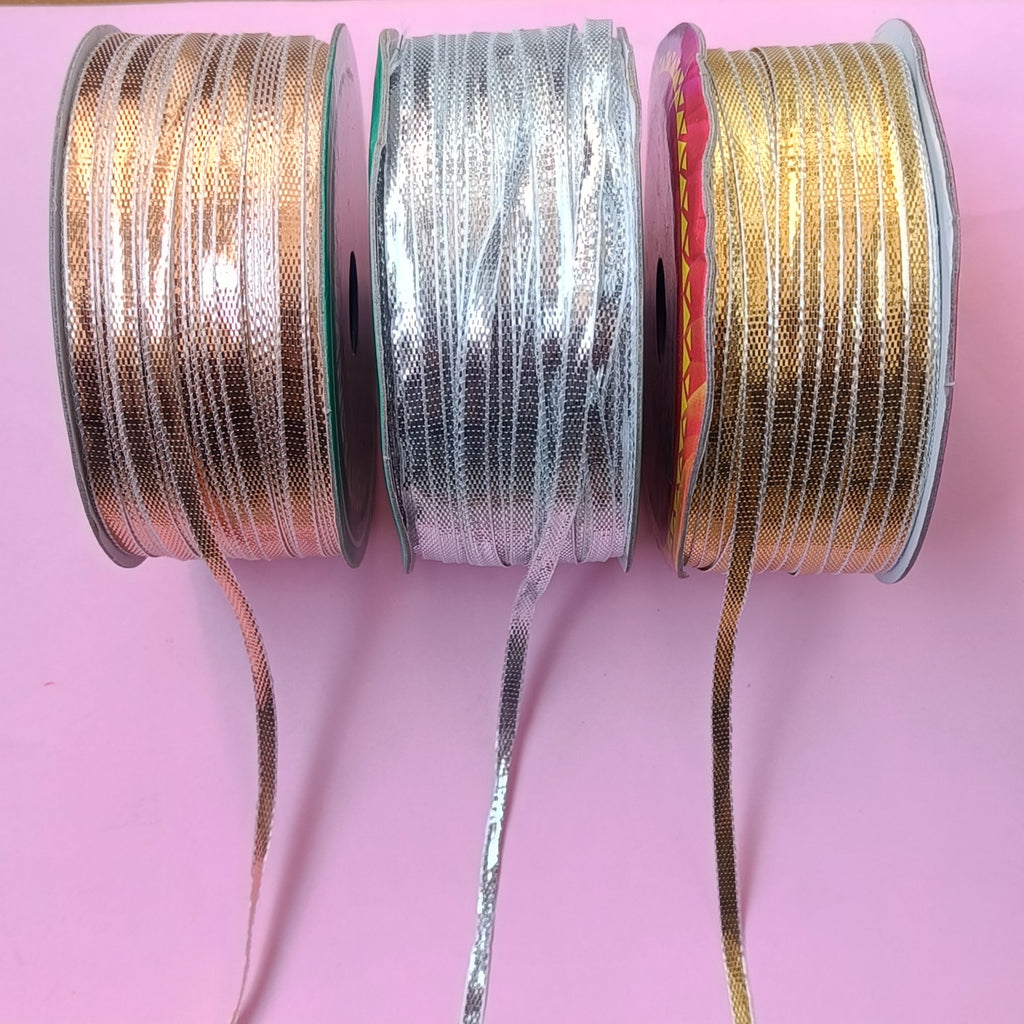 VDEAL LACE gota patti lace 5mm pack of 3 colors 100 + 100 + 100 total = 300 meter