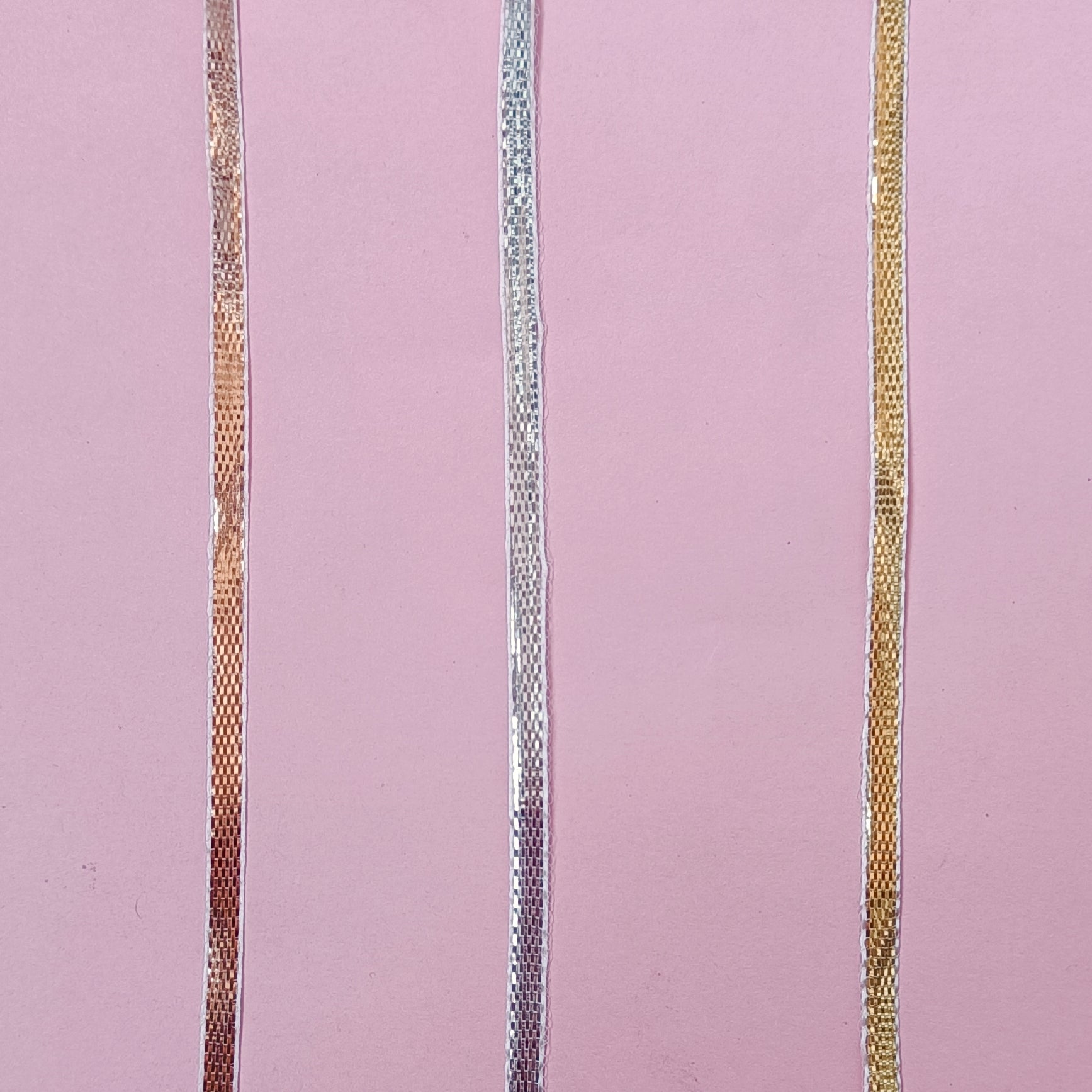 VDEAL LACE gota patti lace 5mm pack of 3 colors 100 + 100 + 100 total = 300 meter