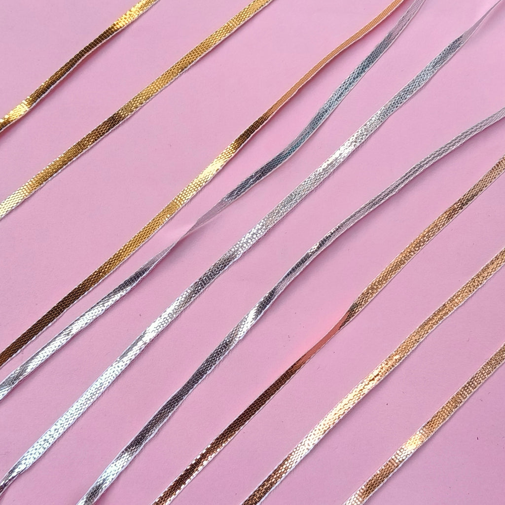 VDEAL LACE gota patti lace 5mm pack of 3 colors 100 + 100 + 100 total = 300 meter