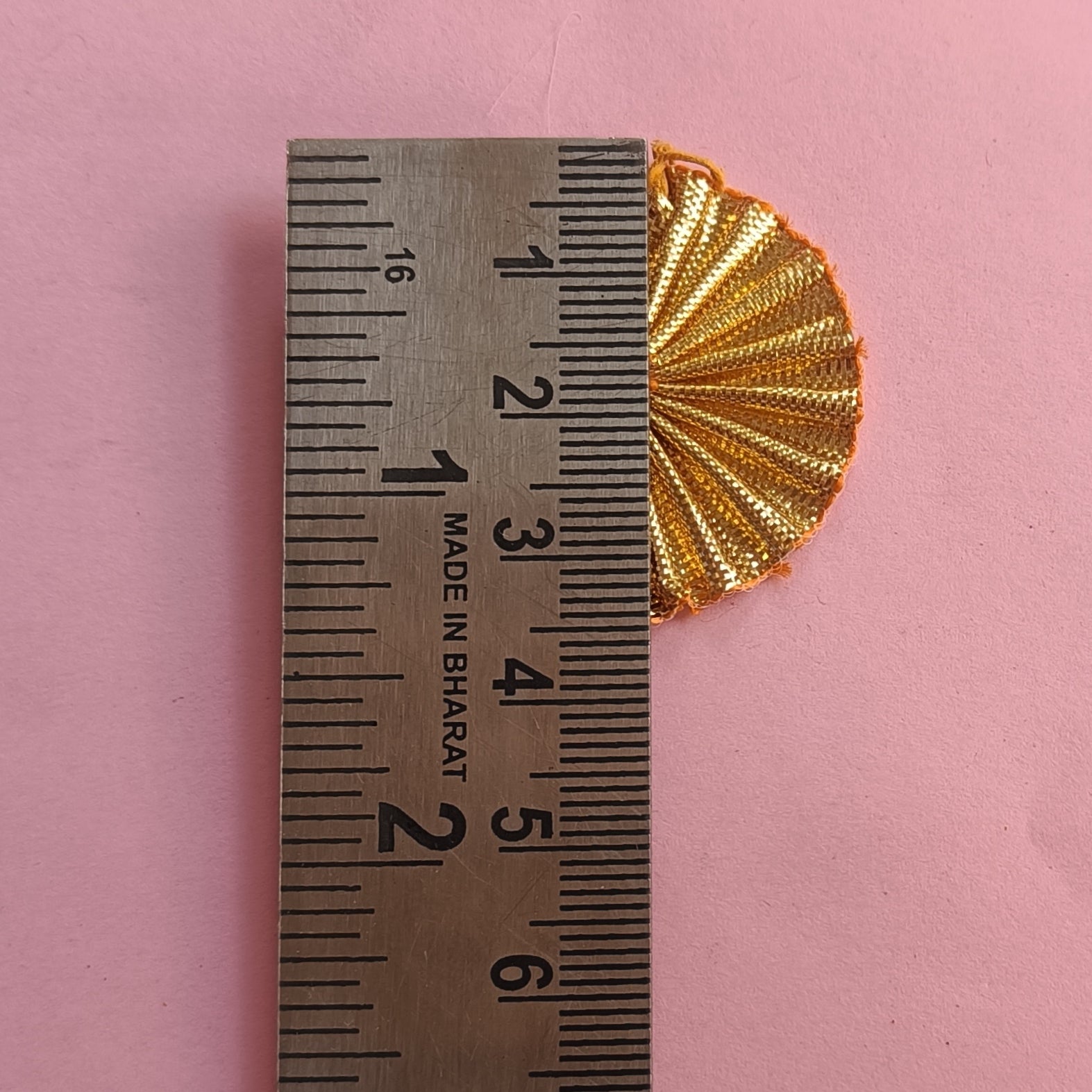 VDEAL LACE 300pcs of Gota Patti Round Flower size:35mm (approx)