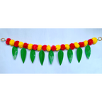 VDEAL toran pack of 3 , Artificial Marigold Flower Door Toran with Mango Leaves & Ganeshh Ji Design – Pack of 3