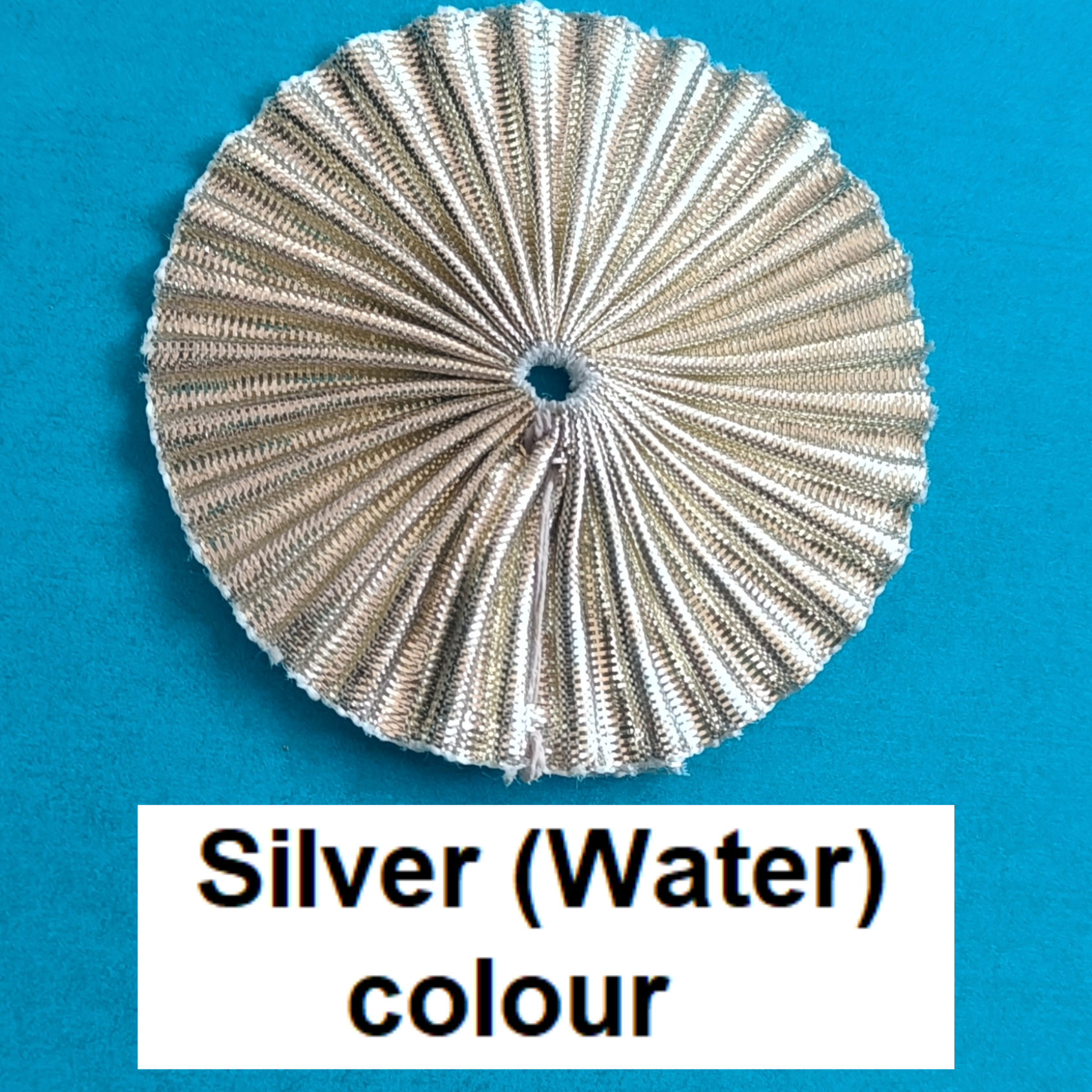 VDEAL gota phool, 100pcs of silver 65mm round gota phool, kiran phool,