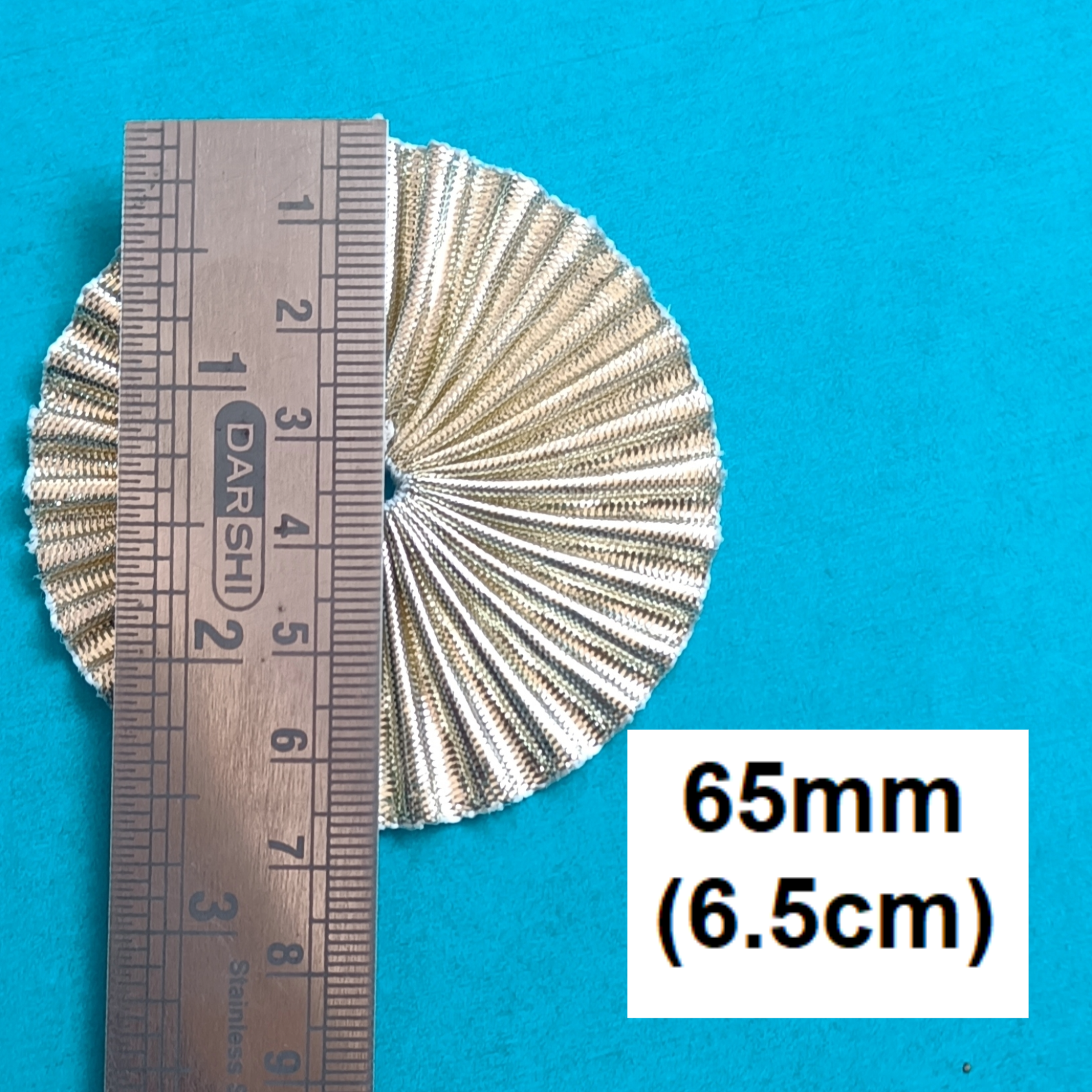 VDEAL gota phool, 100pcs of 65 mm gota phool , silver (50pcs) and golden (50pcs) gota phool,