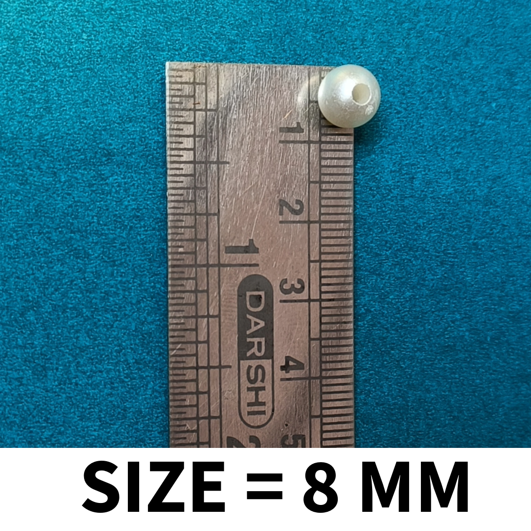 VDEAL BEADS | vdeal 8mm Pearl Beads pack of 1400 Pcs